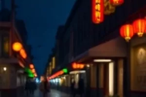 悬疑长片江岸灯塔中守塔人夜间在渡口与人交谈的画面