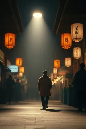 徒步笔记山脊线中背风而立的徒步者