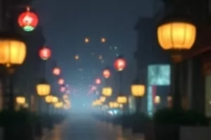 一碗清汤面里面汤热气升腾的近景镜头